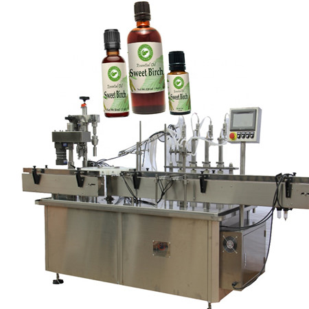 Ekonomis Volume Kecil Magnetic Gear Pump Liquid Filling Machine Untuk Juice Oil E Liquid 2-100Ml