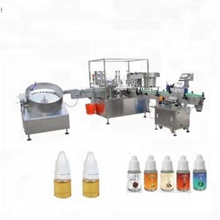 Produsen Pemanasan Mini Water Oil Vial Juice Mineral Mixing Filling Machine Line