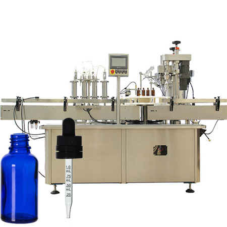 Solusi oral otomatis cair mengisi mesin garis botol gelas alkohol botol mengisi dan mesin capping 4000BPH