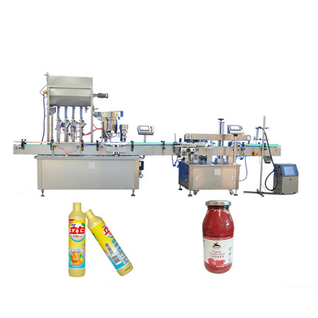 Semi-otomatis cair botol sabun cair pengisi pabrik / peralatan industri