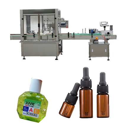 Mesin pengisian otomatis Botol kaca dengan tutup karet sirup botol cair, Sterilisasi mesin capping isi ulang