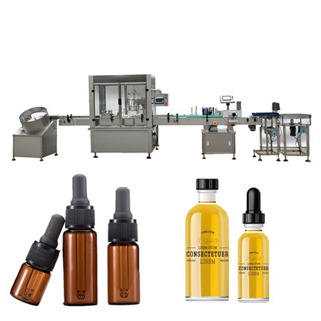 Otomatis Vapor e-liquid oil filling plugging capping mesin pelabelan untuk botol amber 5ml 15ml 20ml 50ml