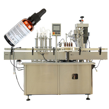Plastik e-liquid 60ml E Juice Flavour Filling Machine 10ml vape juice filling machine dengan Siemens PLC
