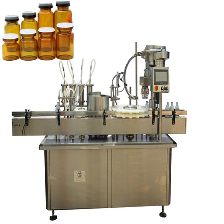 Mesin pengisian madu botol kecil kepadatan tinggi otomatis dengan bagian capping